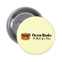 Outer Banks NC Crab Pinback Button