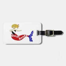 Outer Banks, North Carolina Mermaid Custom Bag Tags