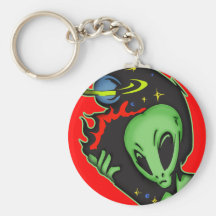 Outer Space Alien Keychains