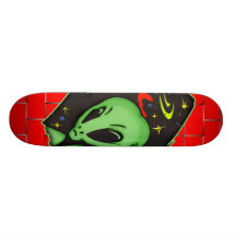 Outer Space Alien Skateboard Decks
