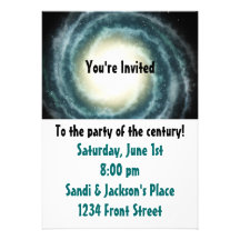 Outer Space Centre of the Universe Invitations
