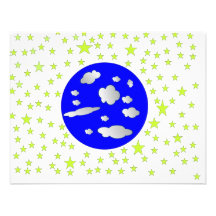Outer Space Personalized Invitation