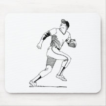 Outfielder Mouse Pad