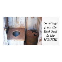Outhouse Photo Card Template