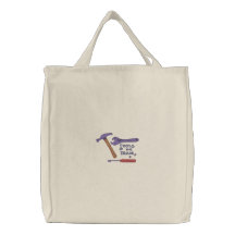Outils du commerce sac brodé