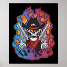 Outlaw Skull Posters