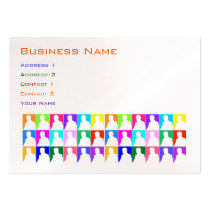 Outlines Pop Art business cards