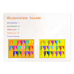 Outlines Pop Art Business Cards