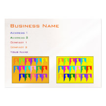 Outlines Pop Art Business Cards