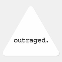outraged. stickers