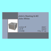 outside heat pump business cards