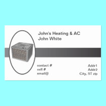 outside heat pump business cards