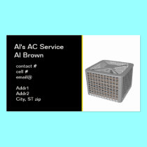 outside heat pump business cards
