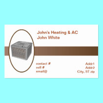 outside heat pump business cards