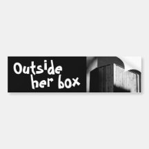 outside her box bumper sticker