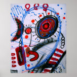 OUTSIDER BRUT ART THINKER BY PRISARTS posters