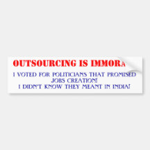 OUTSOURCE BUMPER STICKER