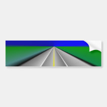 Ouvrez la route/arrière - plan de route adhésifs pour voiture
