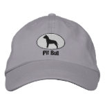 Oval American Pit Bull Terrier Embroidered Hat