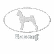 Oval Basenji Embroidered Shirt (Long Sleeve)