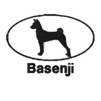 Oval Basenji Embroidered Shirt (T-Shirt)