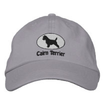 Oval Cairn Terrier Embroidered Hat