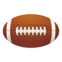 Oval Football Sticker