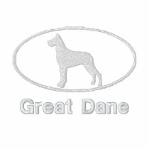 Oval Great Dane Embroidered Shirt (Dark)