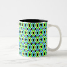 Oval Hearts Coffee Mugs