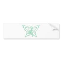 Ovarian Cancer Awareness Butterfly Bumper Stickers