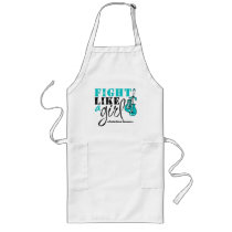 Ovarian Cancer Awareness Fight Like a Girl Aprons