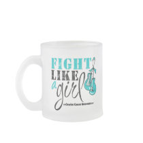 Ovarian Cancer Awareness Fight Like a Girl Mug