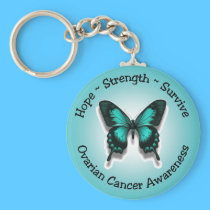 Ovarian cancer awareness keychain keychains