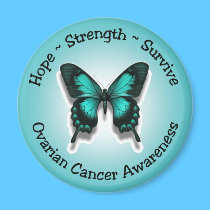 Ovarian cancer awareness magnet magnets