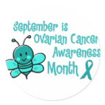 Ovarian Cancer Awareness Month Bee 1.3 stickers
