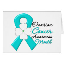 Ovarian Cancer Awareness Month Flower Greeting Cards