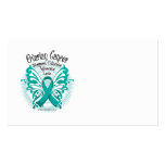 Ovarian Cancer Butterfly 3 Business Card Template