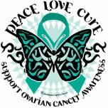 Ovarian Cancer Butterfly Tribal 2 Photo Cutout