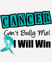 Ovarian Cancer Cant Bully Me I Will Win Tee Shirt