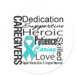 Ovarian Cancer Caregivers Collage stickers