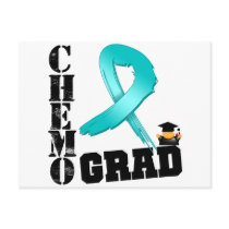 Ovarian Cancer Chemo Grad Postcards