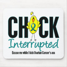 Ovarian Cancer Chick Interrupted Mouse Pad