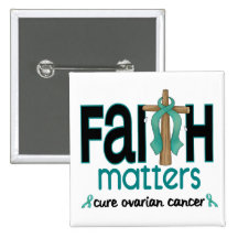 Ovarian Cancer Faith Matters Cross 1 Buttons