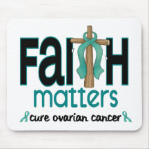 Ovarian Cancer Faith Matters Cross 1 Mouse Pad