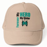 Ovarian Cancer Forever My Hero My Sister Mesh Hat