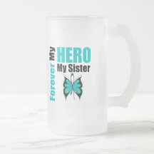 Ovarian Cancer Forever My Hero My Sister Mugs