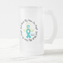 Ovarian Cancer God Made My Hero An Angel Coffee Mugs