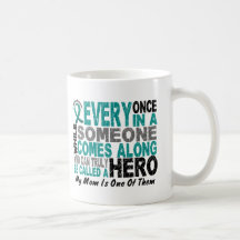 Ovarian Cancer Hero Comes Along MOM Mug