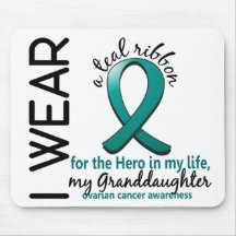 Ovarian Cancer Hero In My Life Granddaughter 4 Mouse Pads