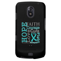 Ovarian Cancer Hope Faith Motto Galaxy Nexus Covers